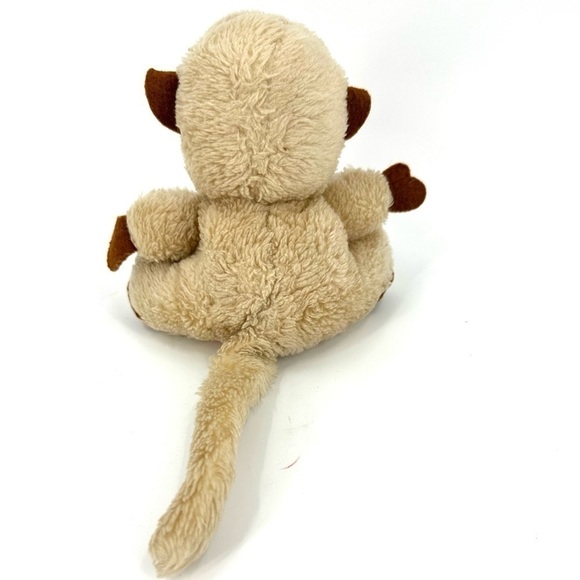 Vintage Dakin 1976 Monkey Plush Stuffed Animal Tan Brown Long Tail Ape Gorilla - Picture 3 of 7